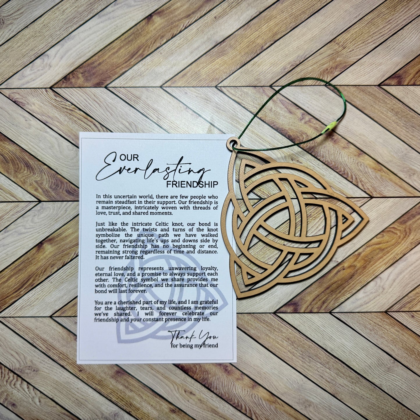 Celtic Knot Friendship Ornament | Symbol of Eternal Friendship & Unbreakable Bonds