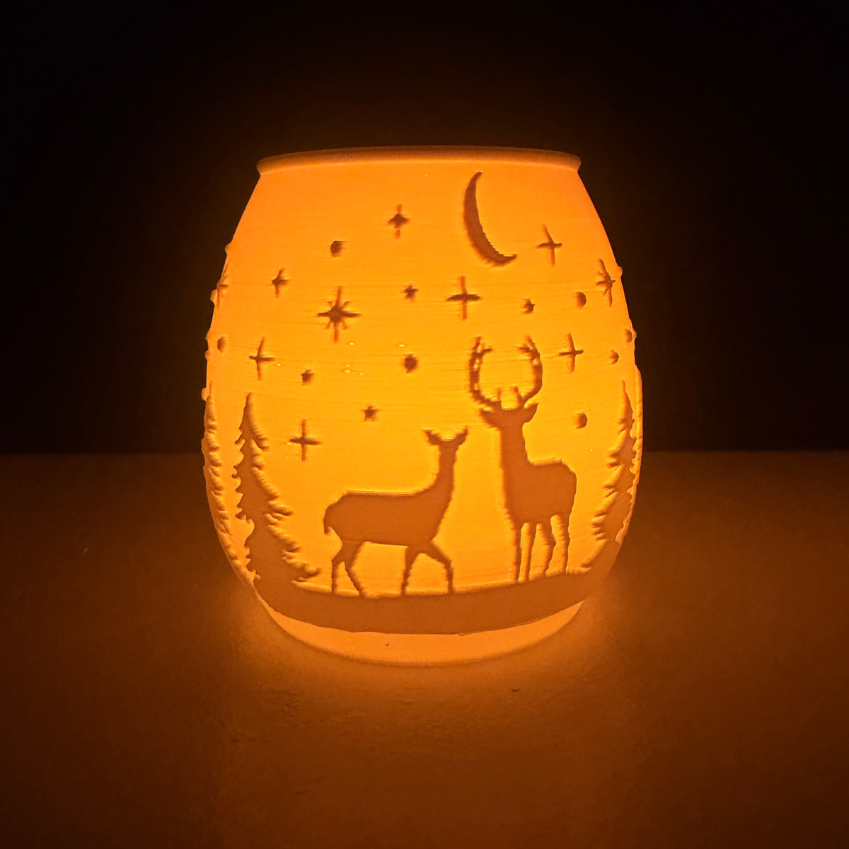 Christmas Luminaries – Nativity, Reindeer & Santa Village 3D Printed