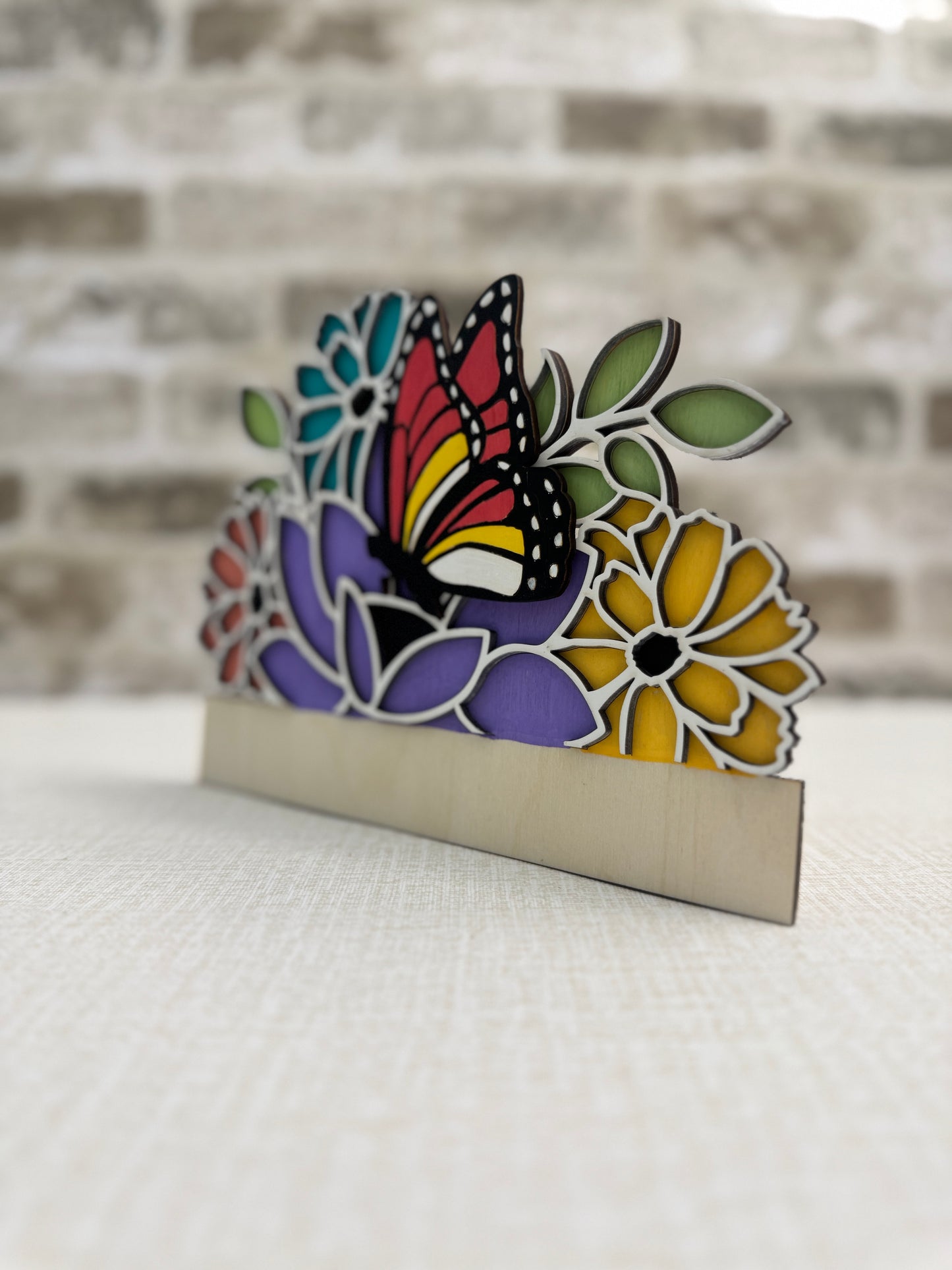Butterfly Flowers Insert