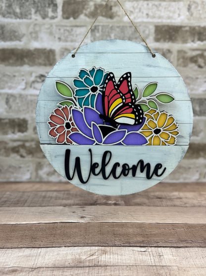 Butterfly Flowers Insert