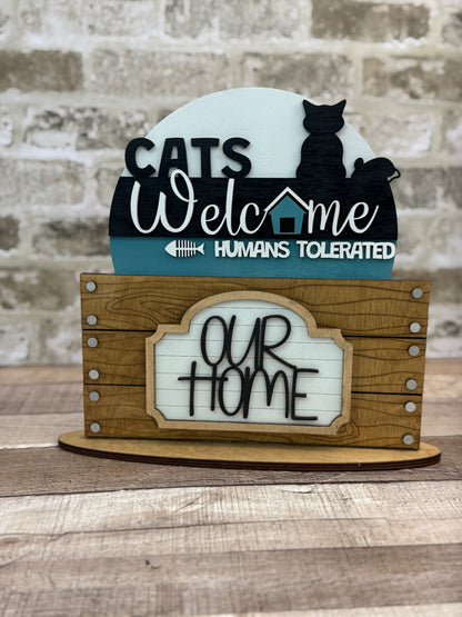 Cats Welcome Insert