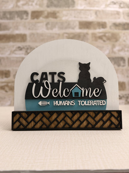 Cats Welcome Insert