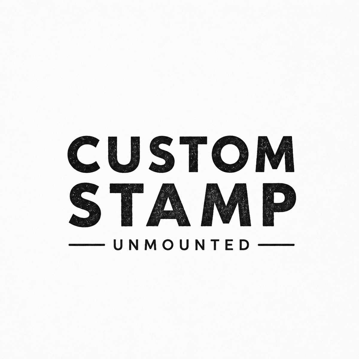 Custom Laser Engraved Rubber Stamp — Unmounted