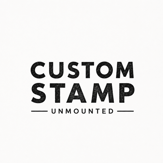 Custom Laser Engraved Rubber Stamp — Unmounted
