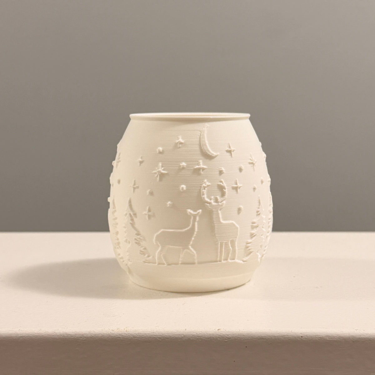 Christmas Luminaries – Nativity, Reindeer & Santa Village 3D Printed