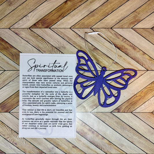 Butterfly Memorial Ornament | Symbol of Spiritual Transformation & Everlasting Love