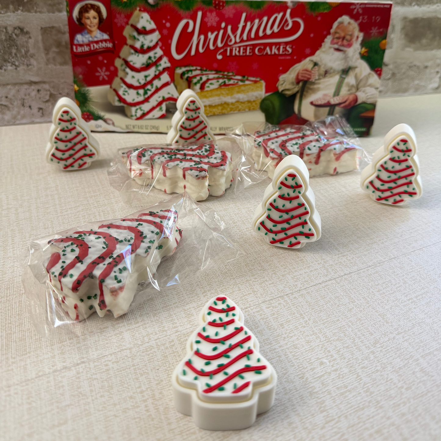 Christmas Tree Cake Clicker – 3D Printed
