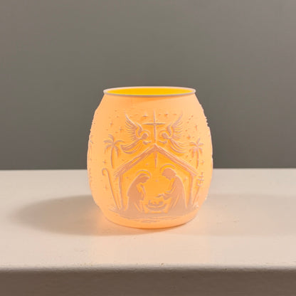 Christmas Luminaries – Nativity, Reindeer & Santa Village 3D Printed