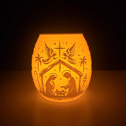 Christmas Luminaries – Nativity, Reindeer & Santa Village 3D Printed