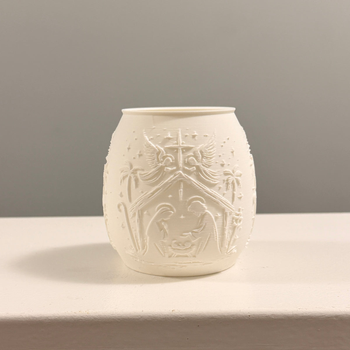 Christmas Luminaries – Nativity, Reindeer & Santa Village 3D Printed