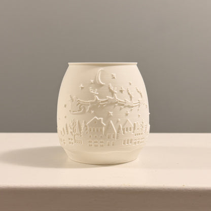 Christmas Luminaries – Nativity, Reindeer & Santa Village 3D Printed